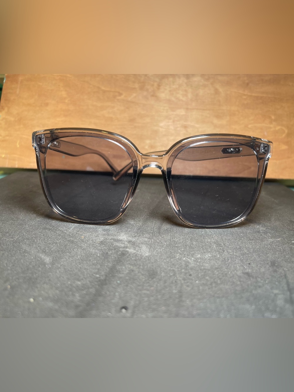 MINISOLife Classic Transparent Smoke Square Sunglasses - Women